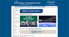 Desktop Screenshot of jewishdestiny.com